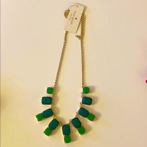 Kate Spade Emerald and Turquoise Necklace